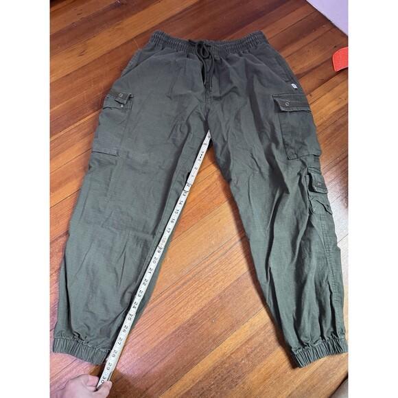 WTAPS Ripstop Jogger Tech Pants Olive Green Size Men's 02 Cargo Pockets - Picture 12 of 13